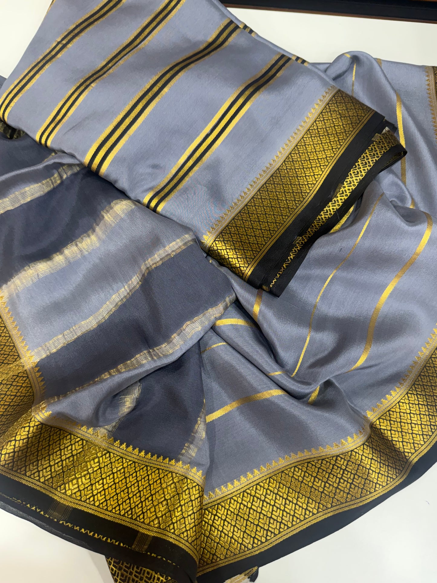 2D Shibori Mysore silk sarees