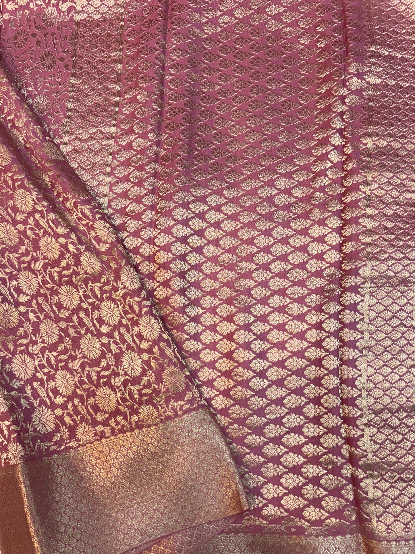 Brocade Mysore silk