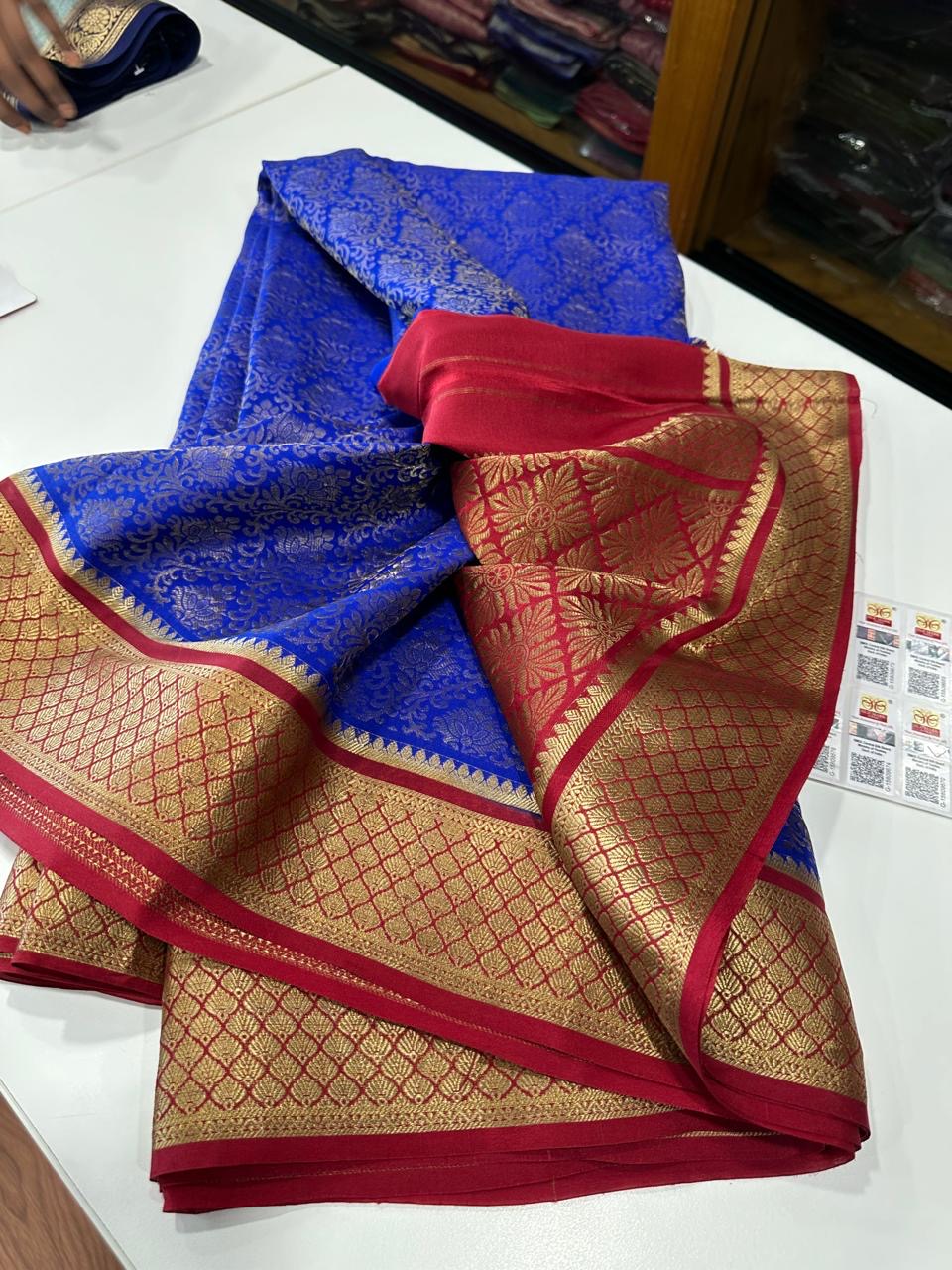 Brocade Mysore silk saree