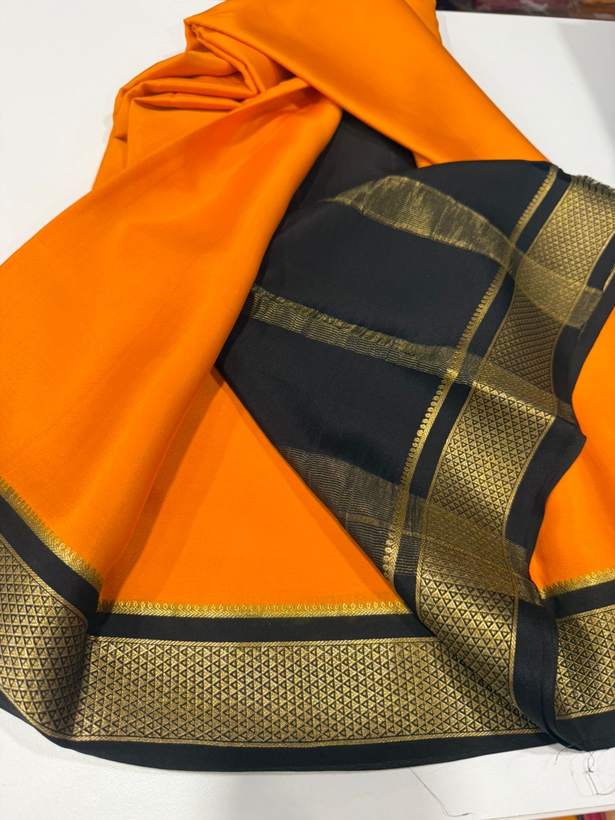 Contrast Mysore silk Saress