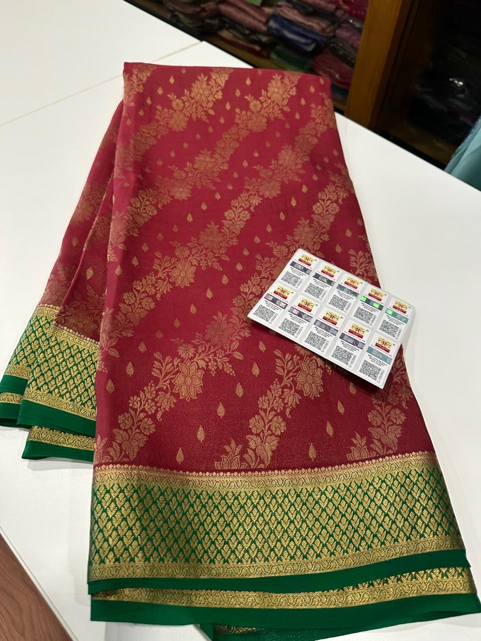Brocade Mysore silk saree