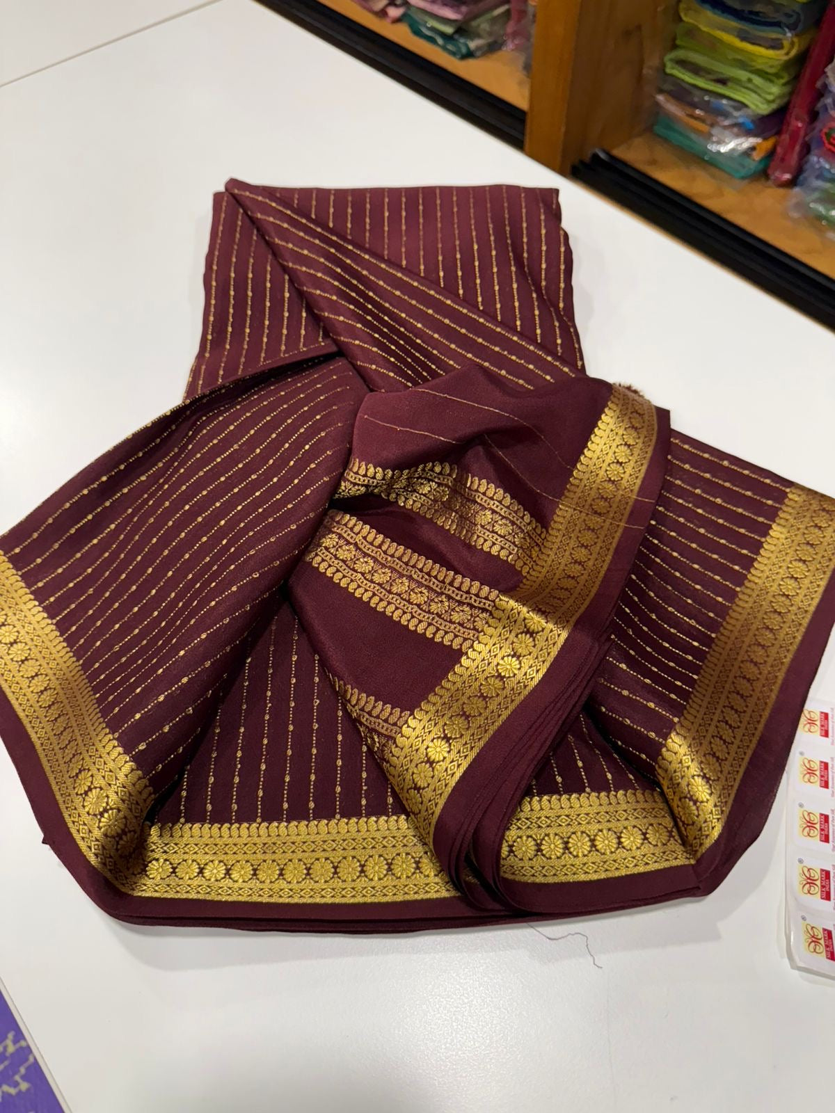 Mysore silk saree self pattern