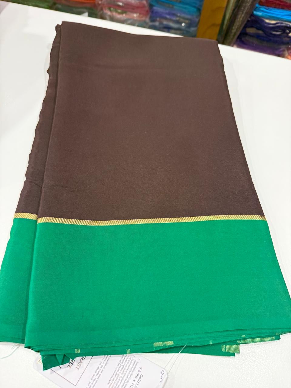 Pure Zari Mysore silk saree