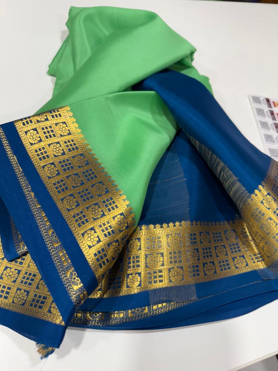 Mysore silk sarees light weight pattern