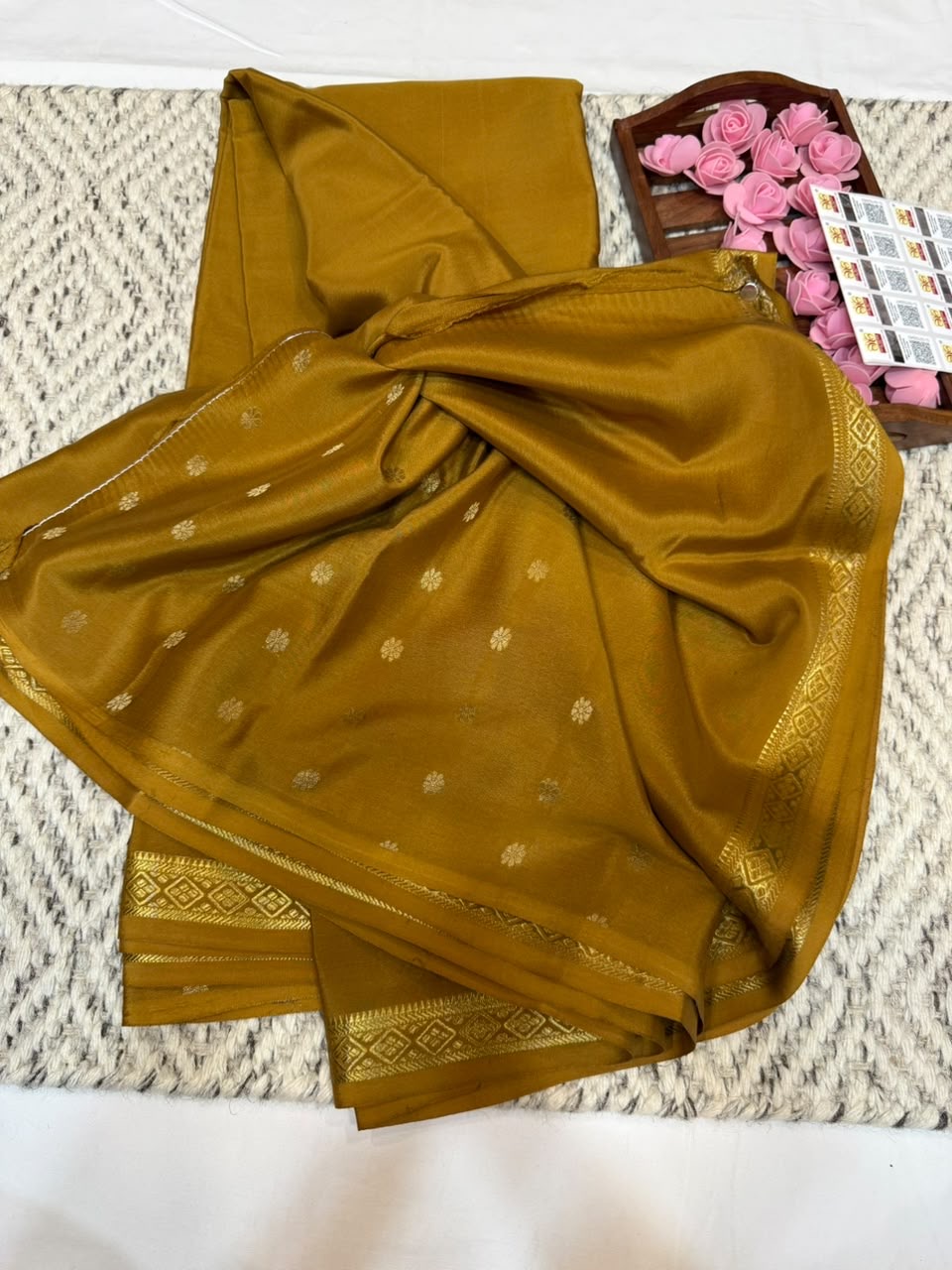 Mysore silk sarees self pattern