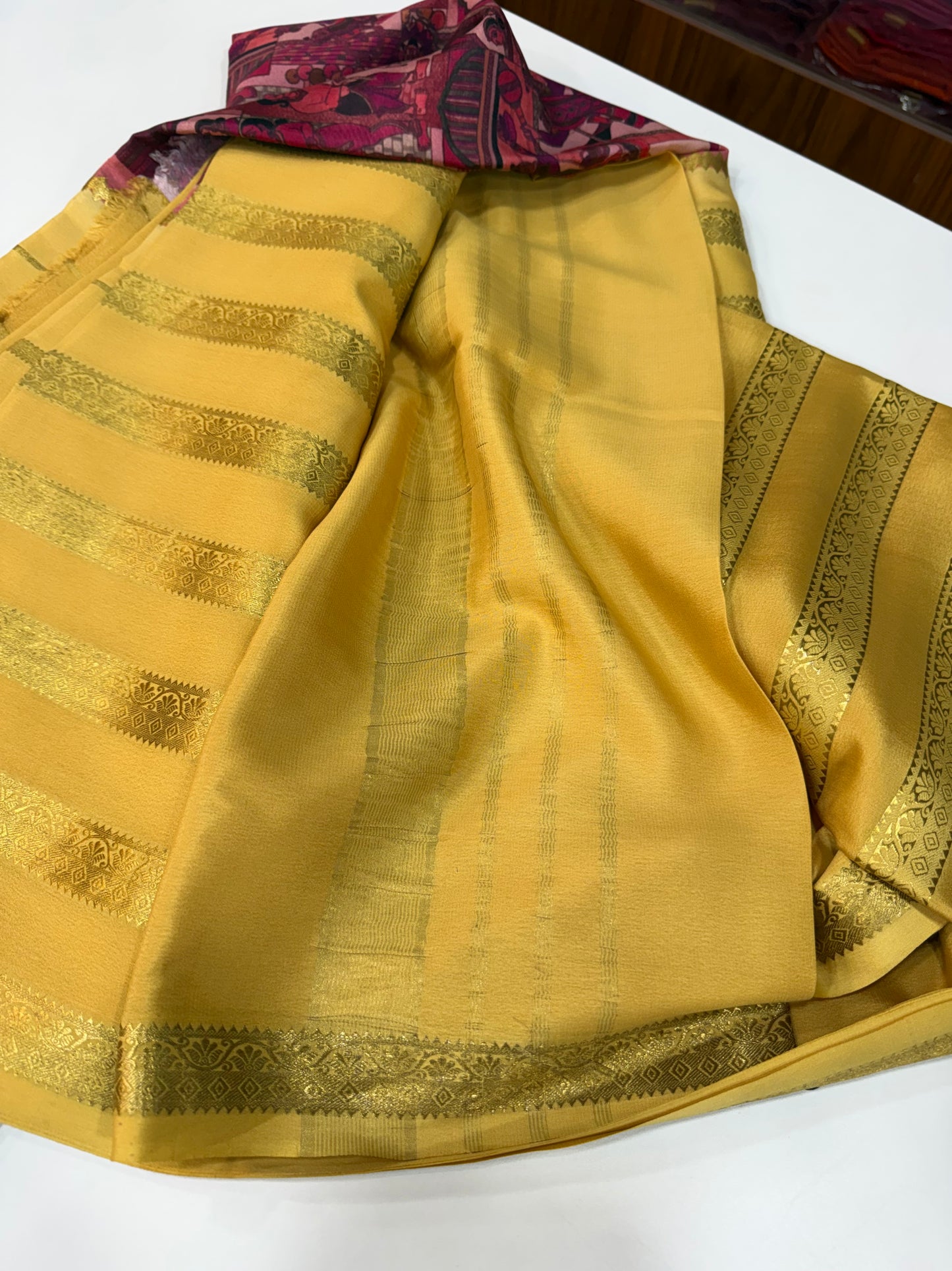 2D Shibori Mysore Silk