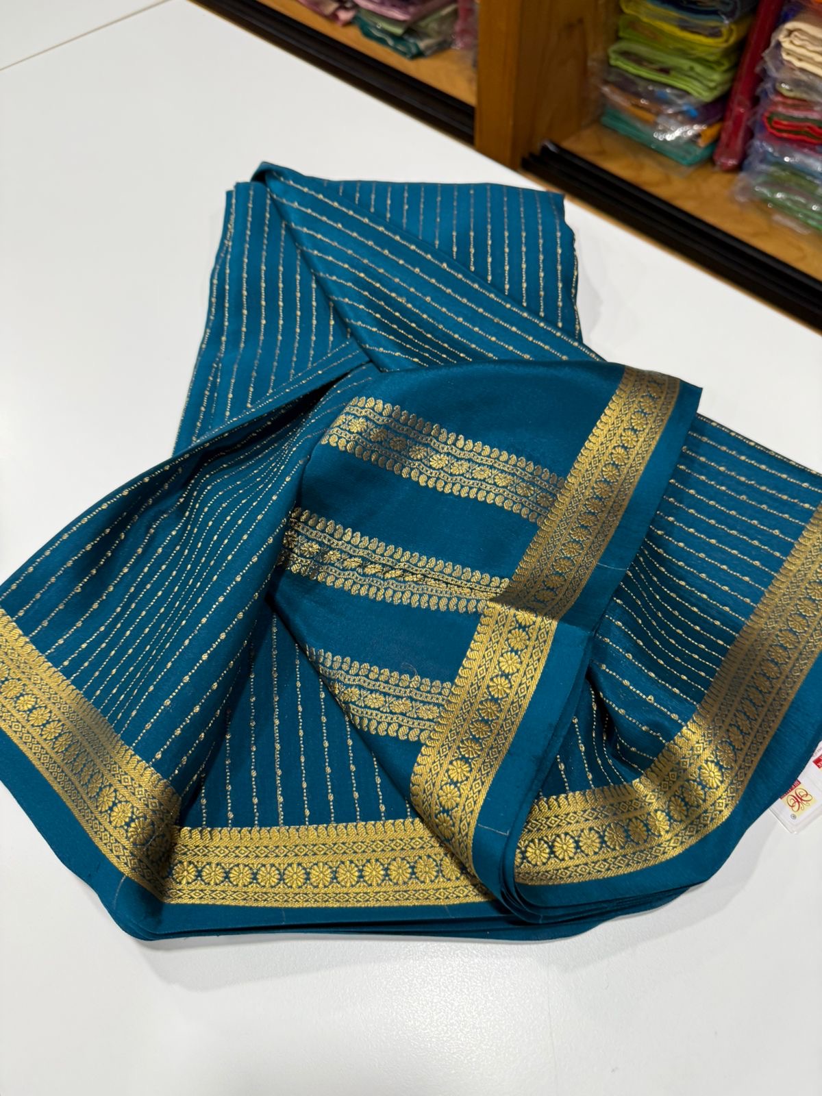 Mysore silk saree self pattern