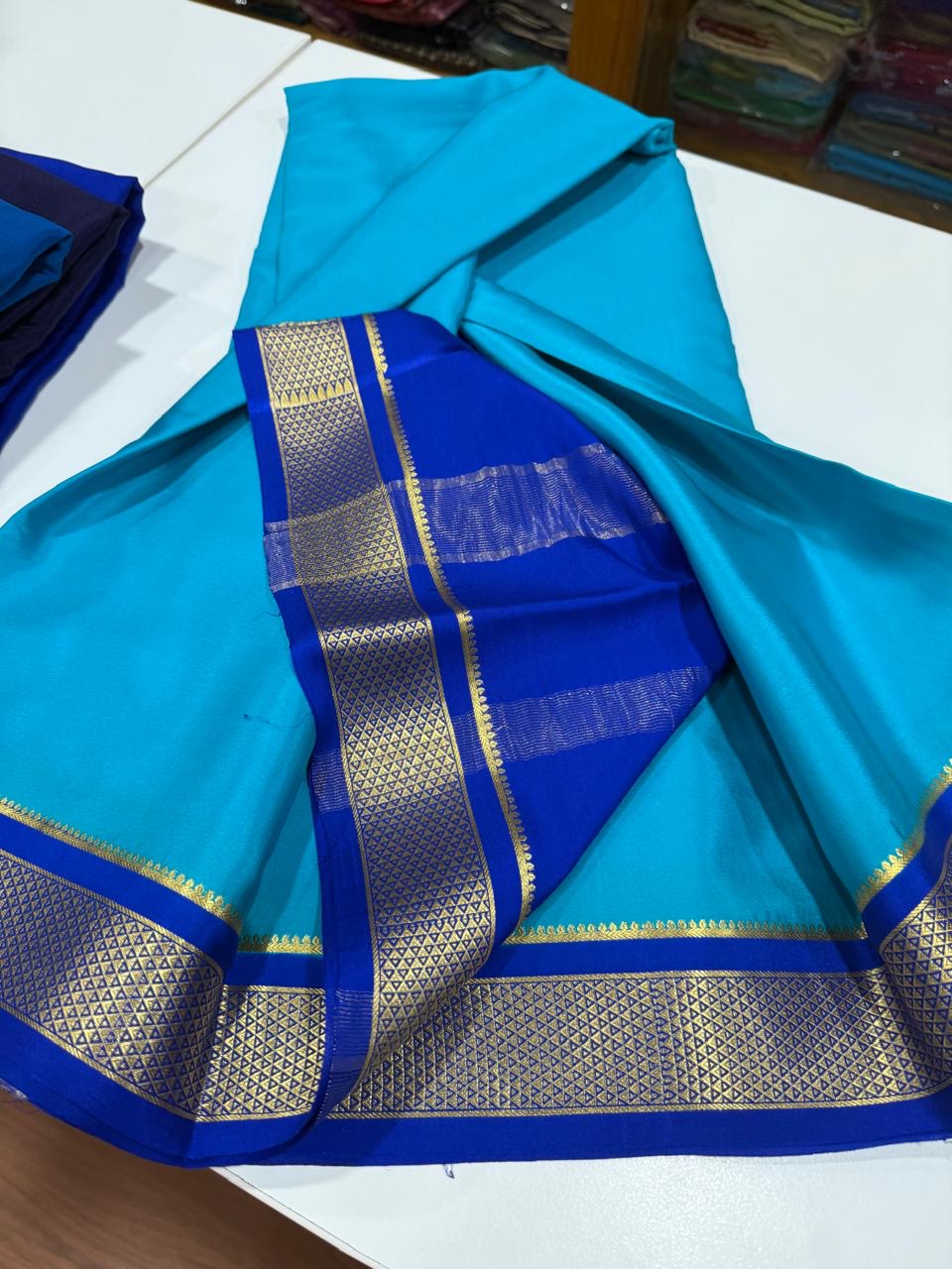Mysore silk sarees with elegant color combinations