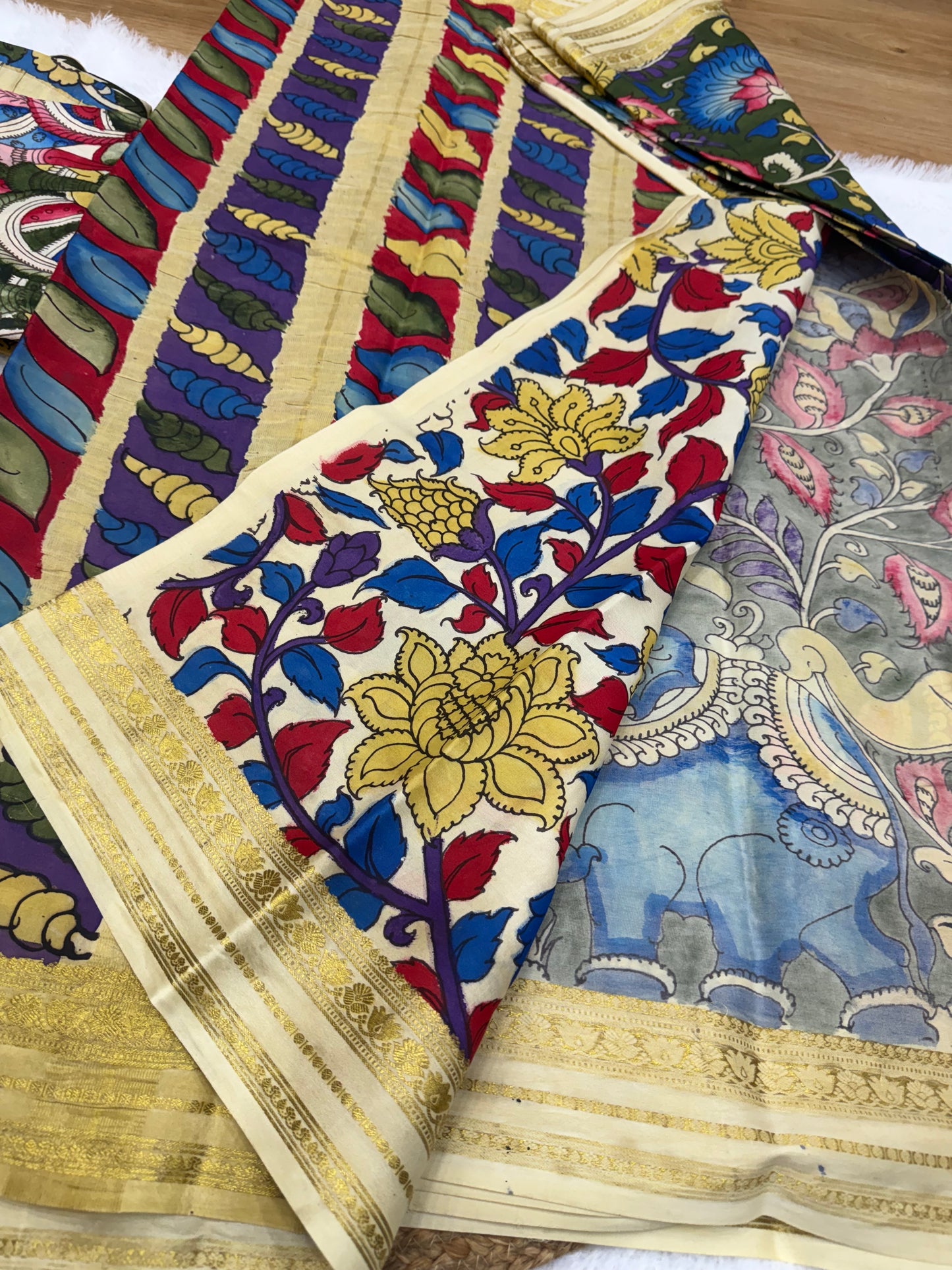 Kalamkari Mysore silk