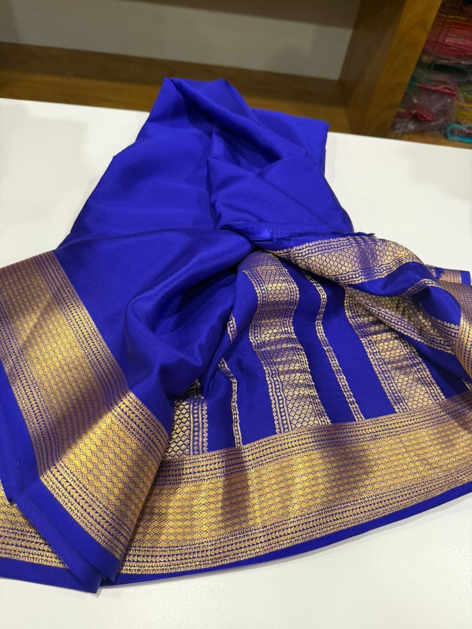 Self Pattern with rich pallu with beautiful border