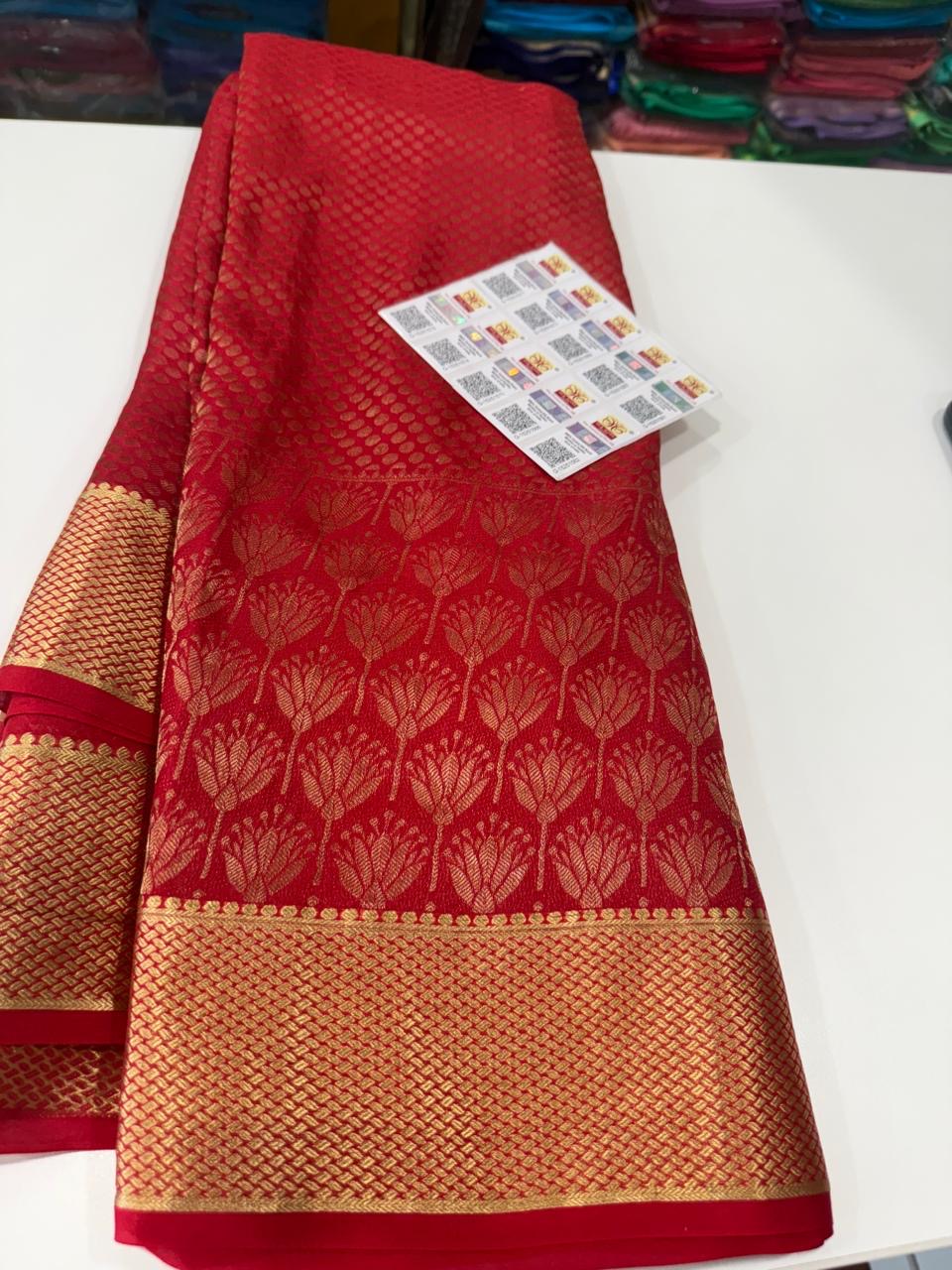 Brocade Mysore silk saree