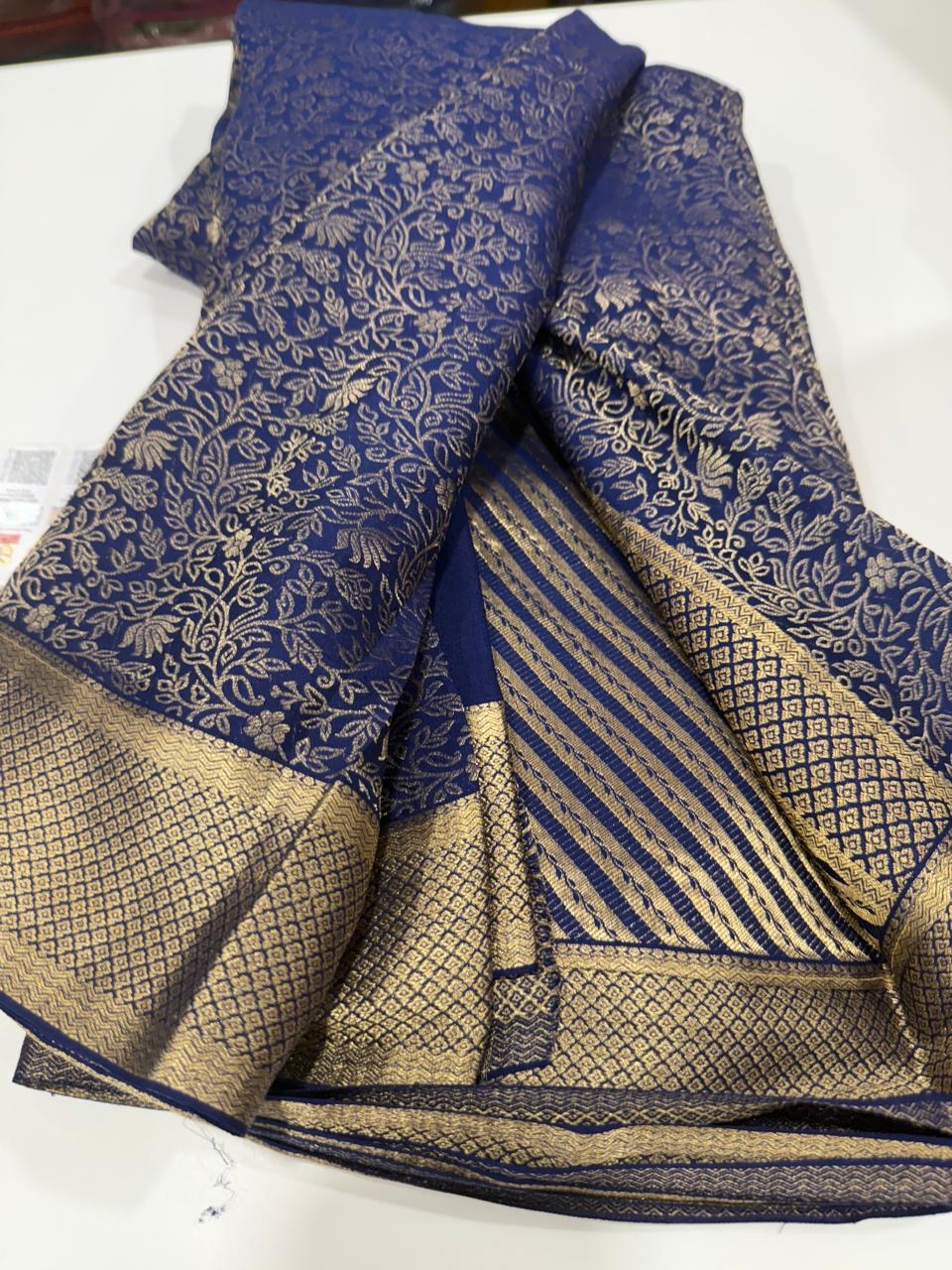 Brocade Mysore silk saree