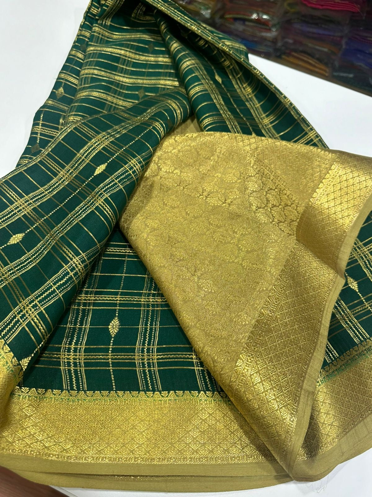 Checks contrast with beautiful colors