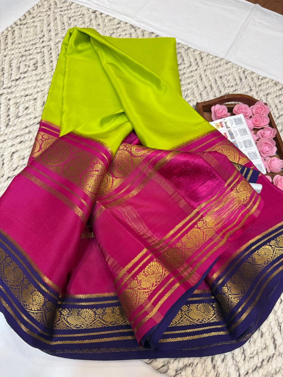 Mysore silk sarees 3D pattern