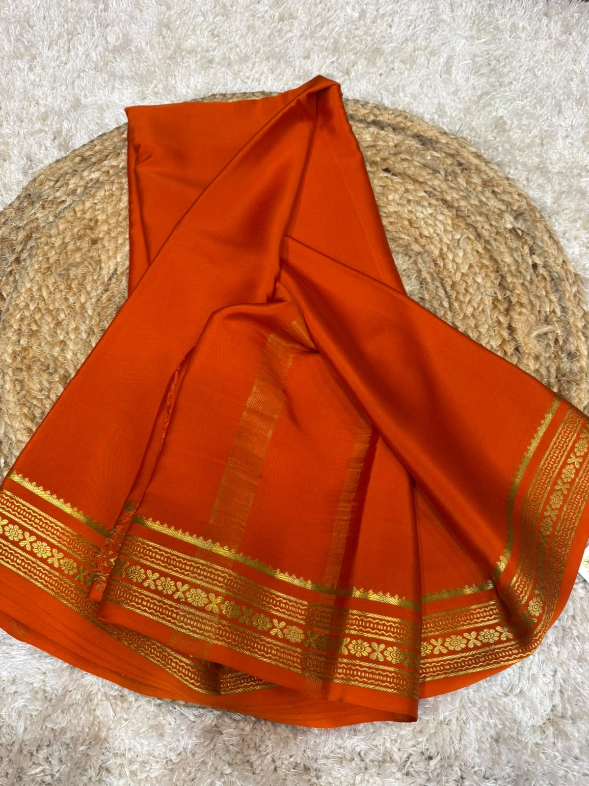Mysore silk sarees self pattern