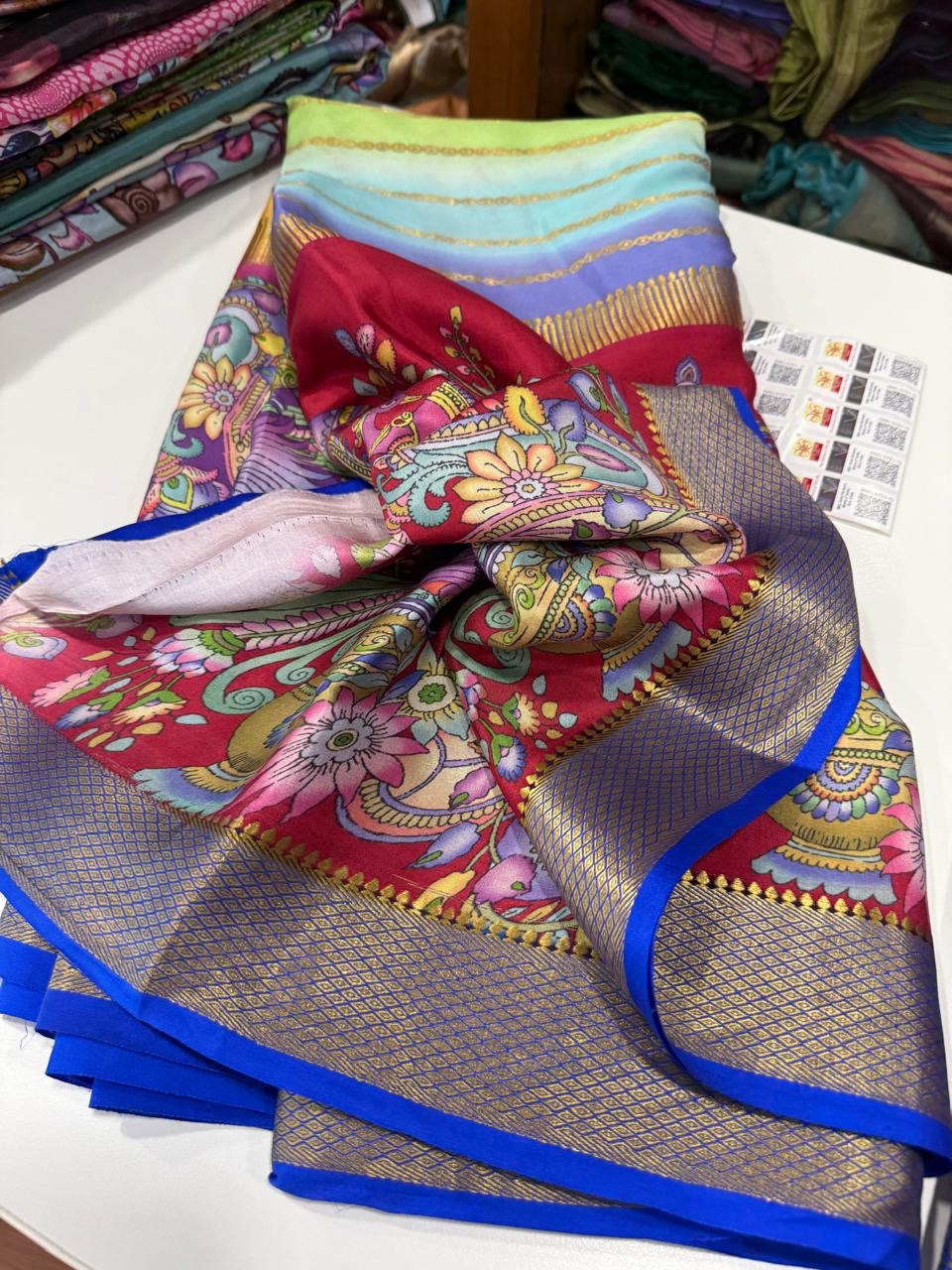 😍Digital print mysore silk sarees 😍