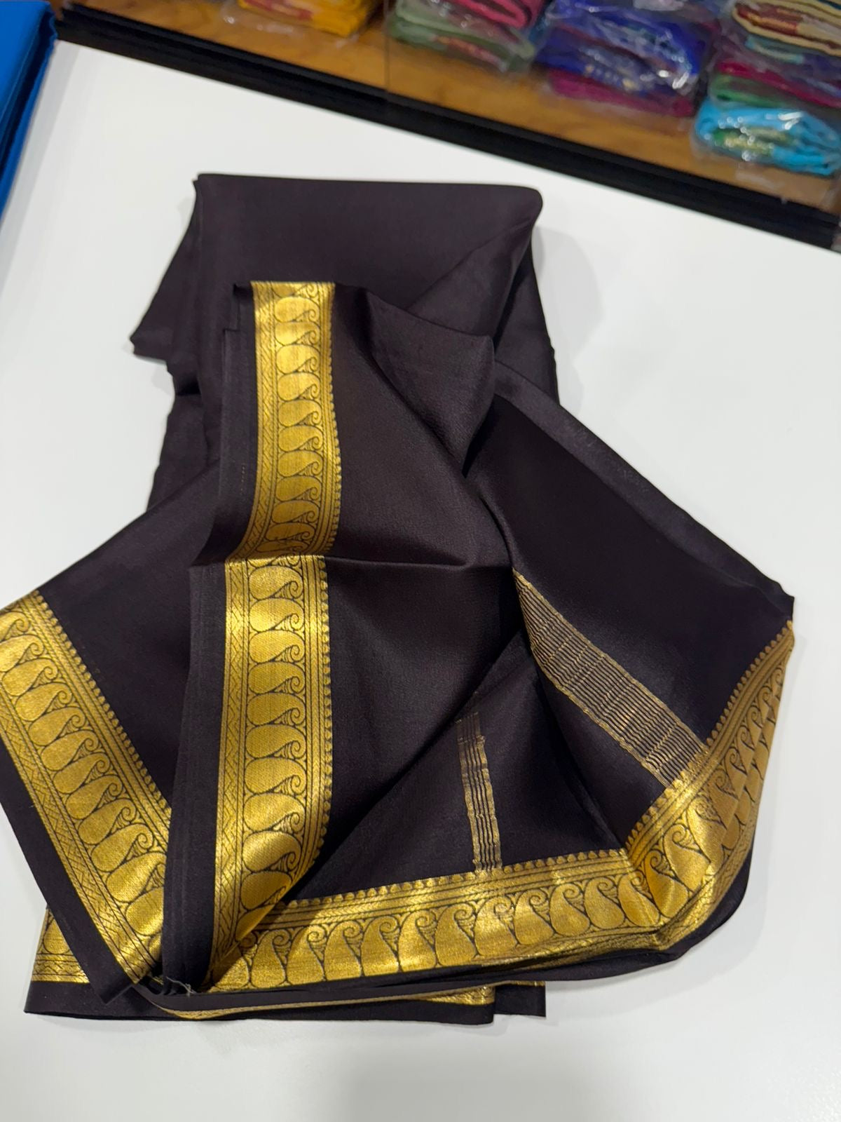 Mysore silk Saress self pattern