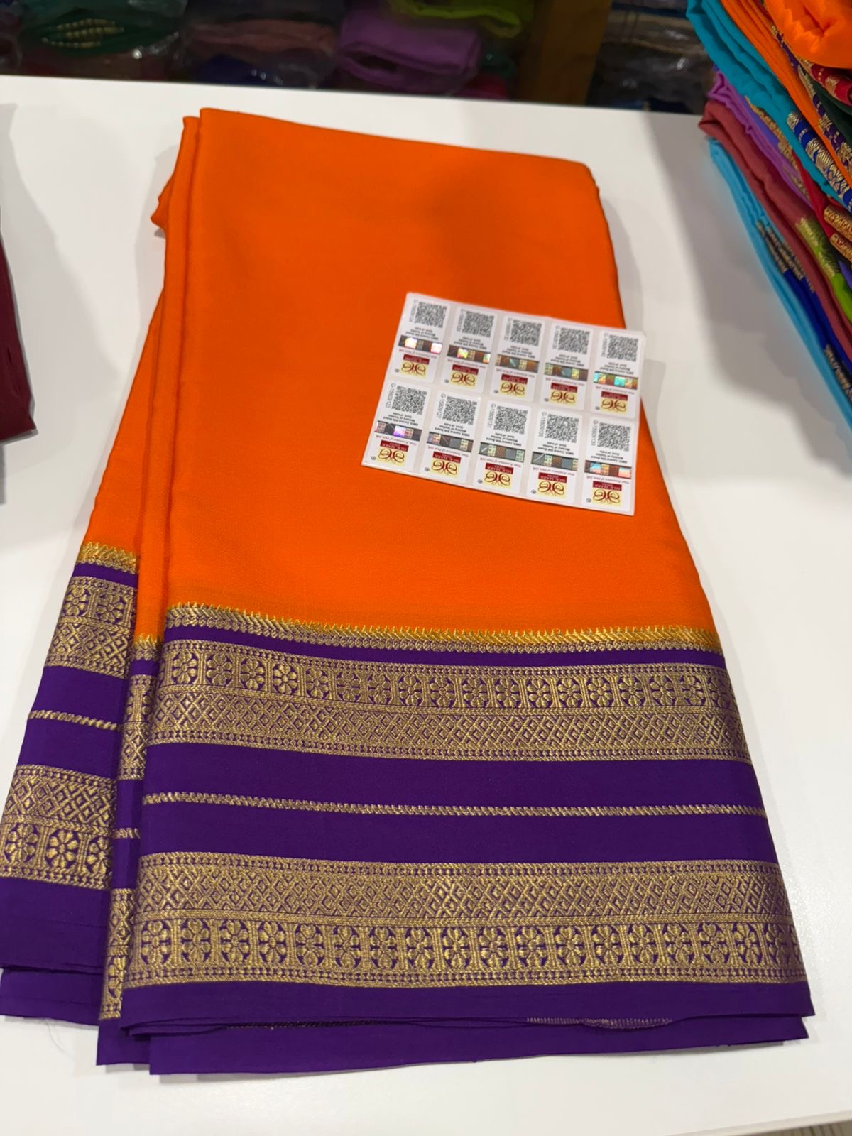 Bentex contrast Mysore silk sarees