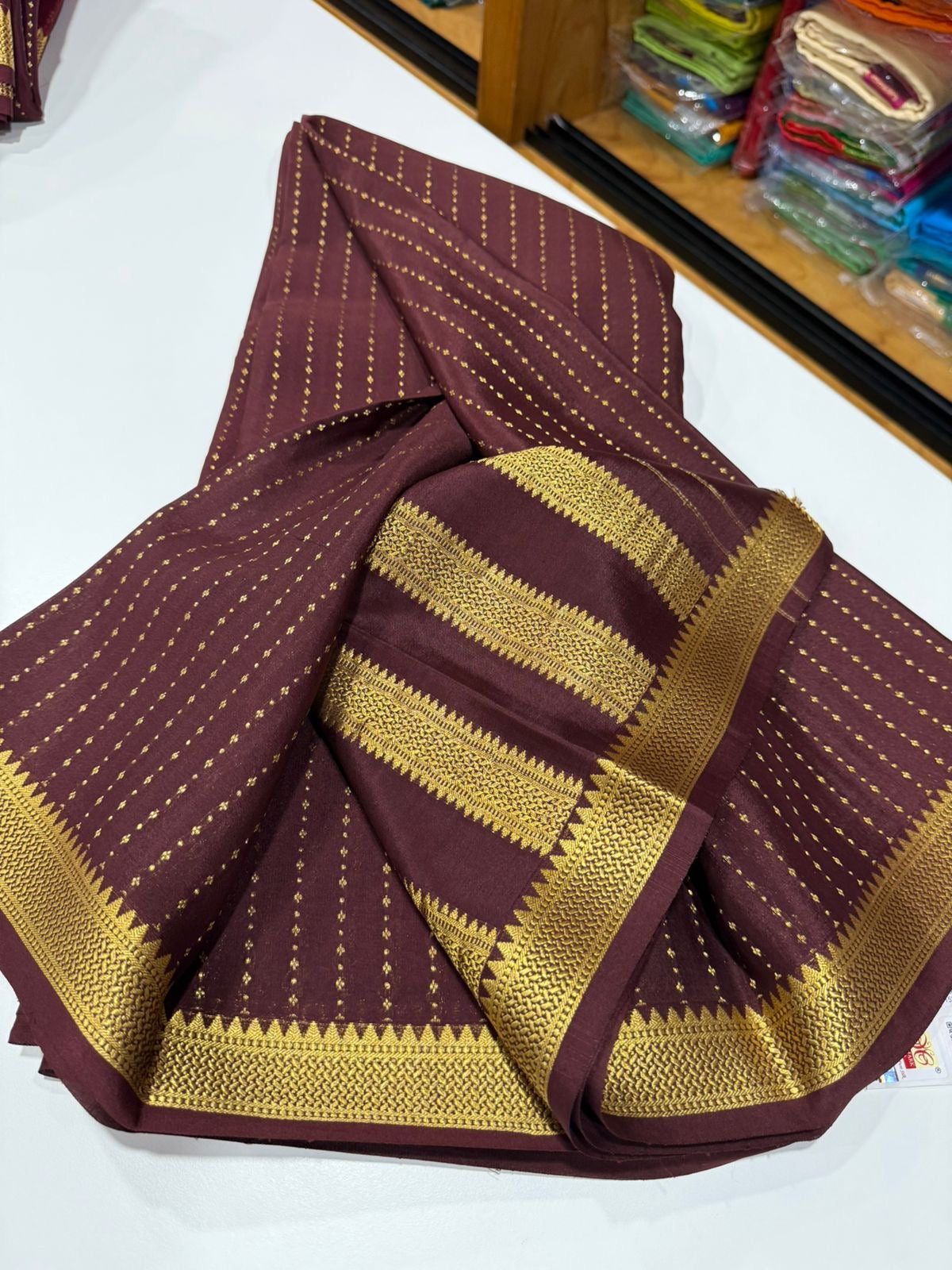 Mysore silk saree self pattern