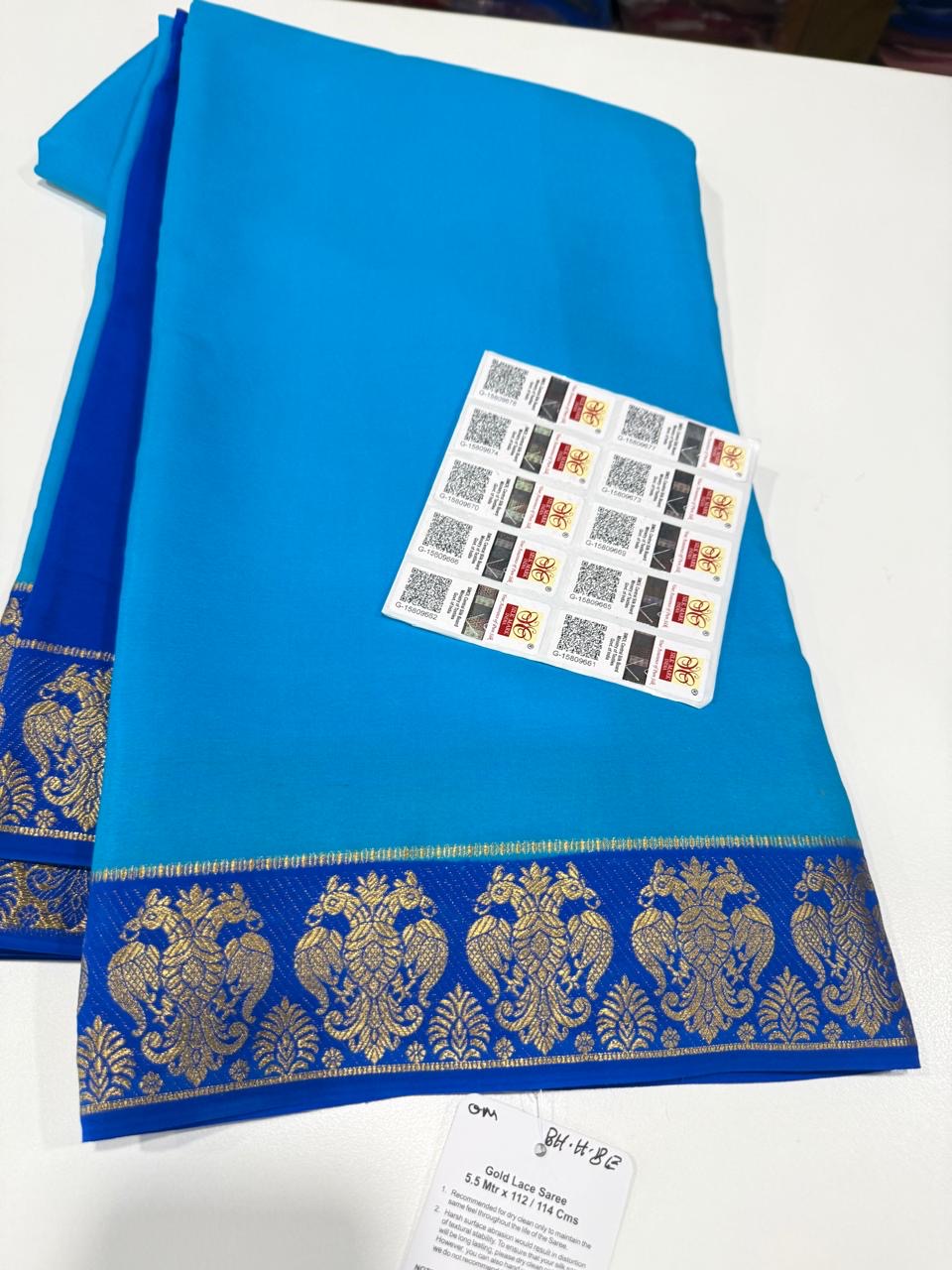 ❤️Traditional border in gold lace Zari Mysore silk sarees ❤️