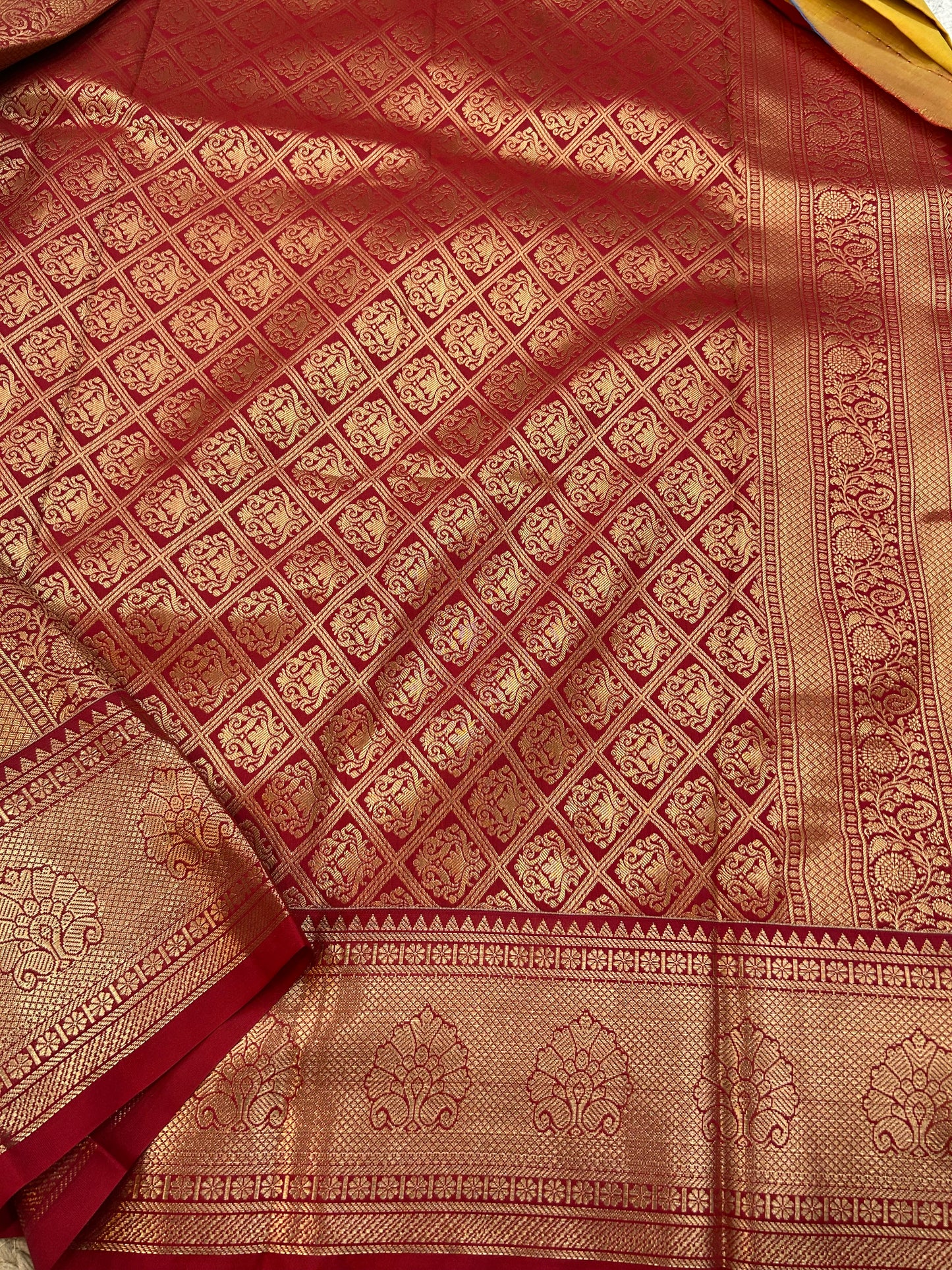 Semi silk floral butta saree