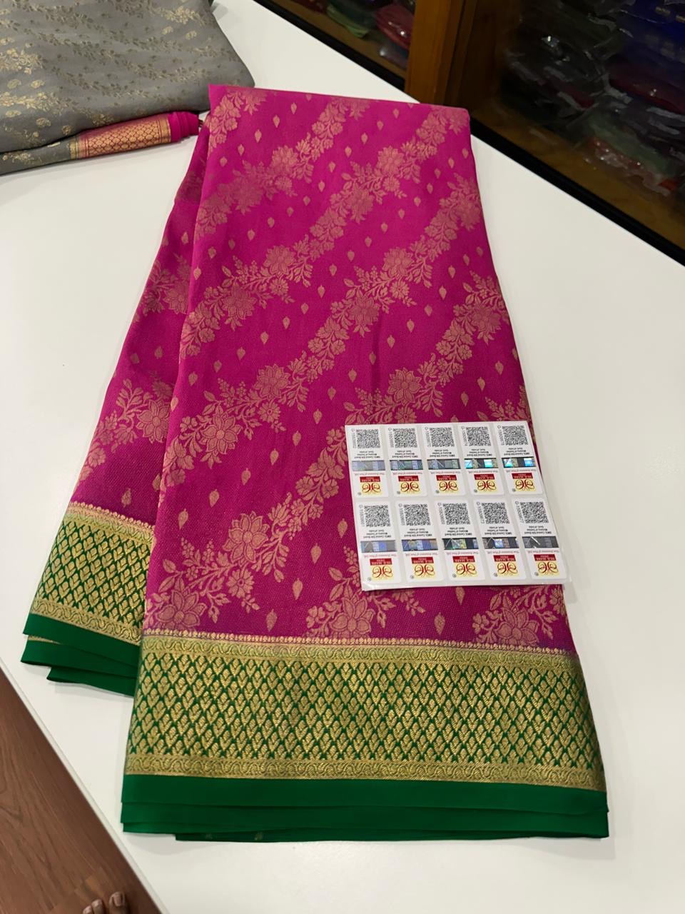 Brocade Mysore silk saree