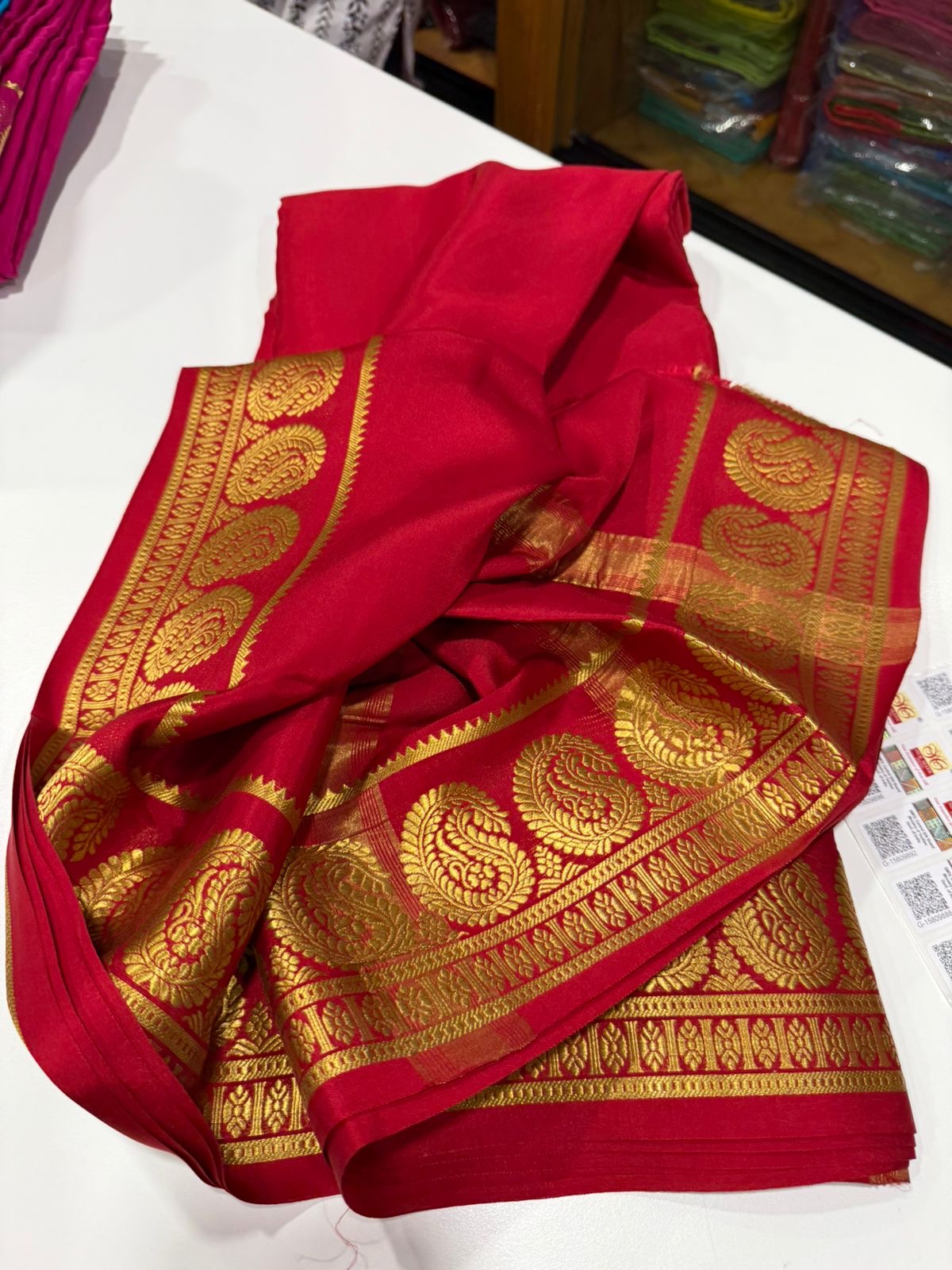 Mysore silk saree Mango border