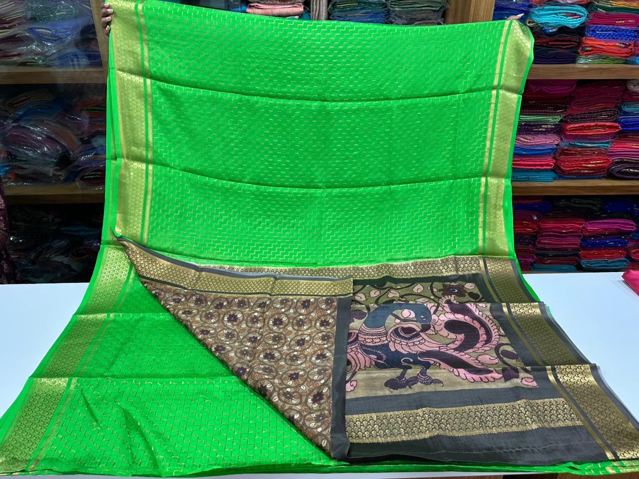 😍Digital print mysore silk sarees 😍