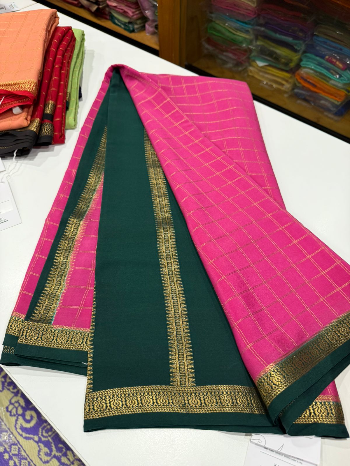 Pure Zari Mysore silk saree