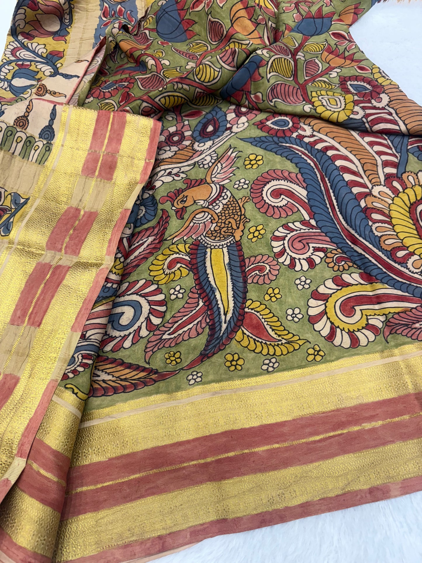Kalamkari Mysore silk