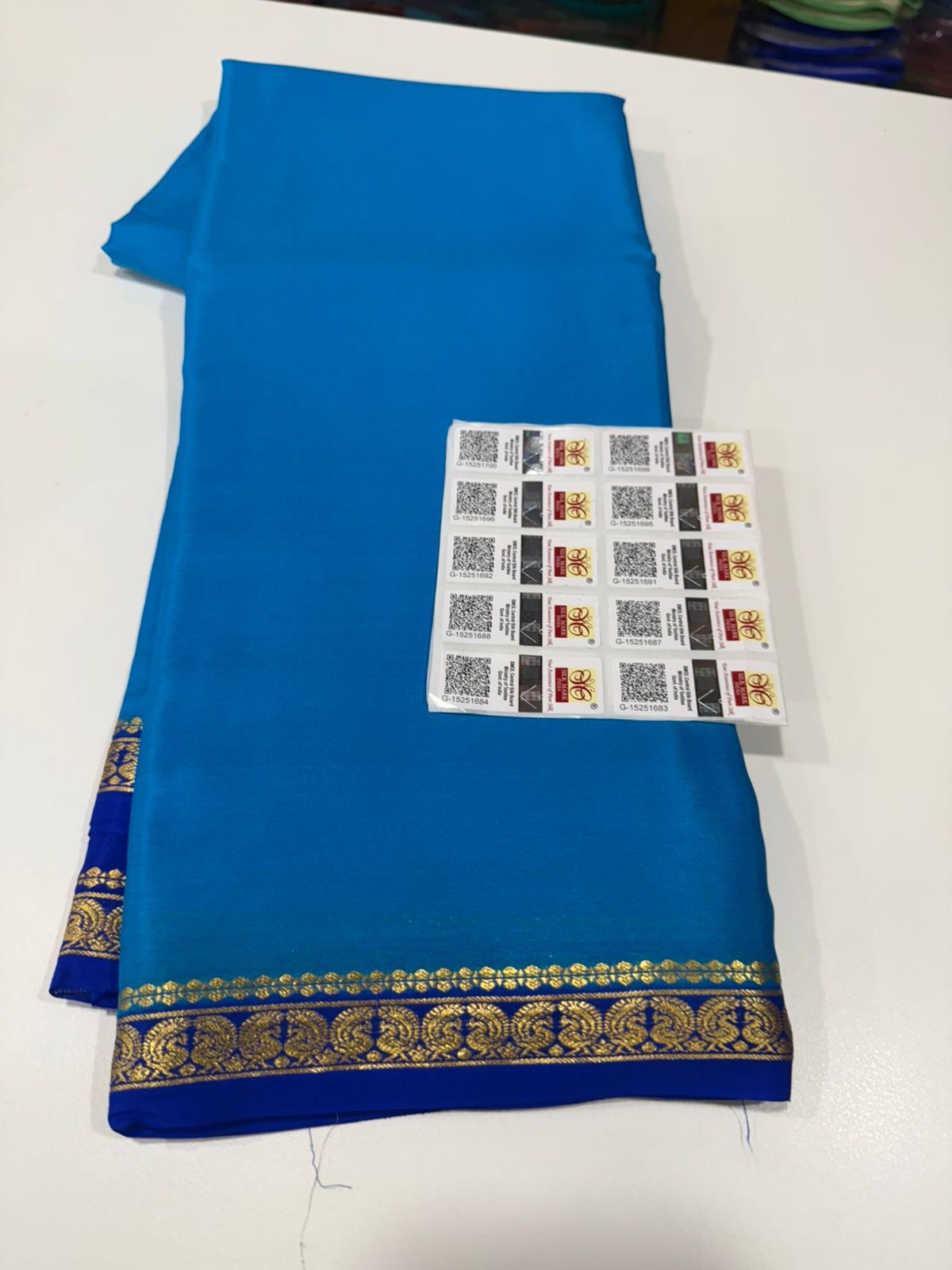 Mysore silk sarees contrast pattern
