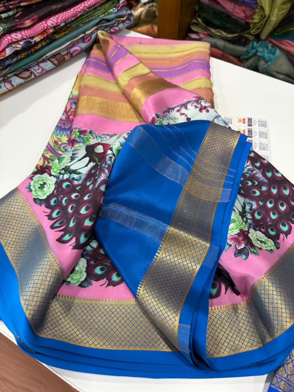 😍Digital print mysore silk sarees 😍