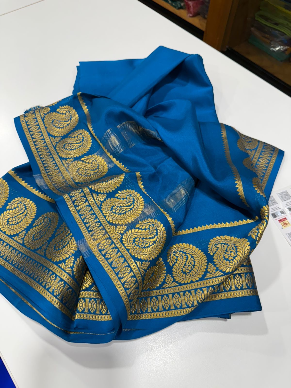 Mysore silk saree Mango border