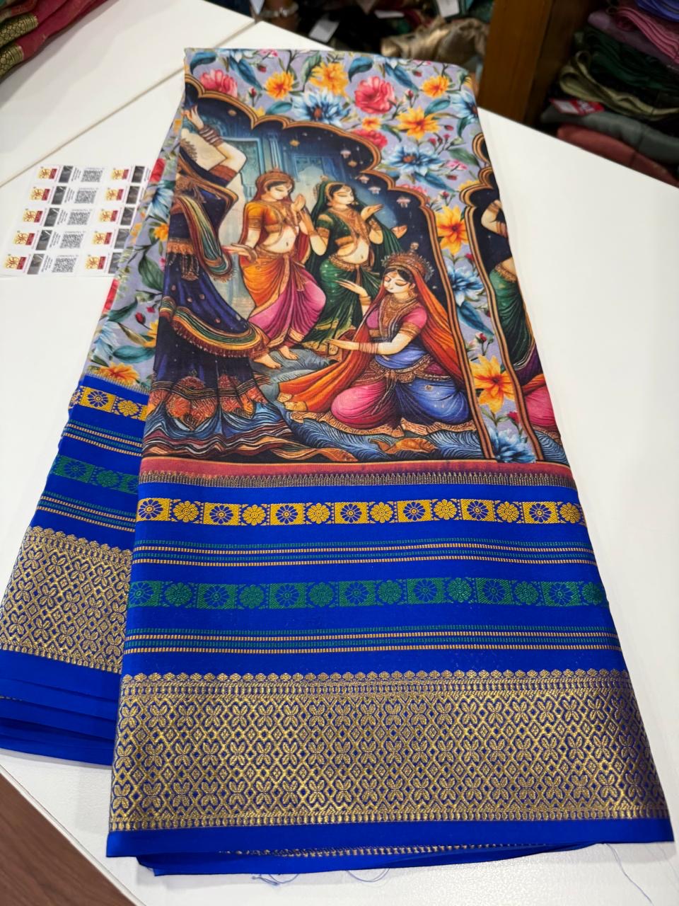😍Digital print mysore silk sarees 😍