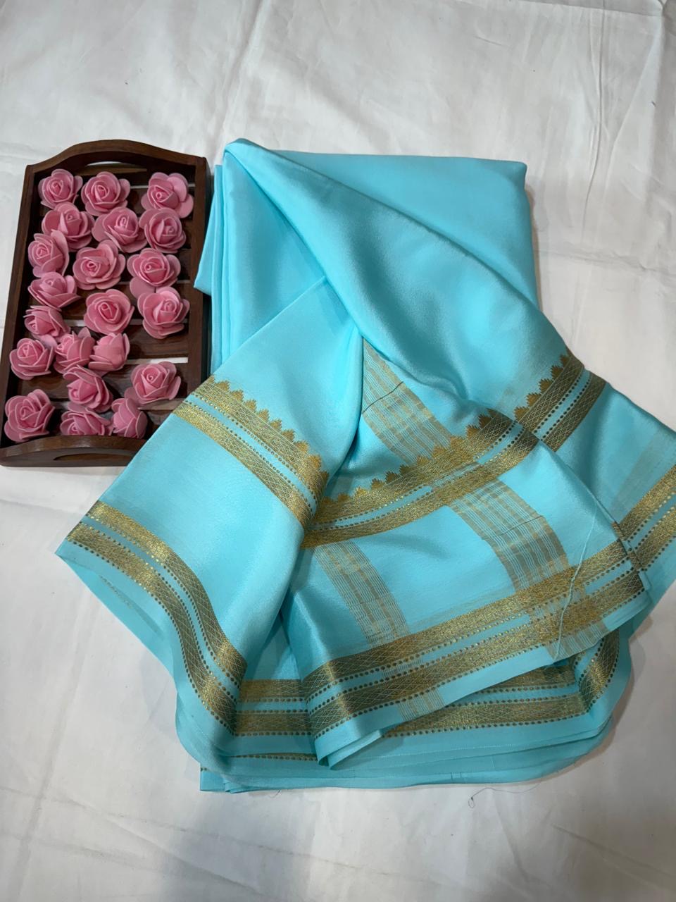 Mysore silk sarees self pattern