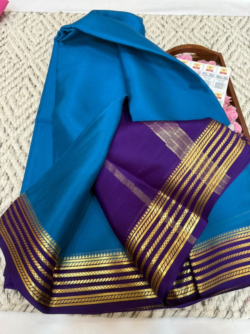 Mysore silk sarees light weight pattern