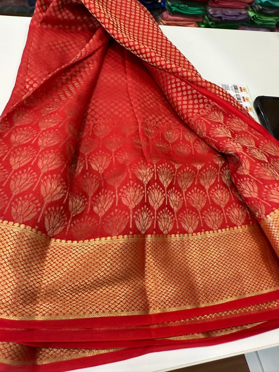 Brocade Mysore silk saree