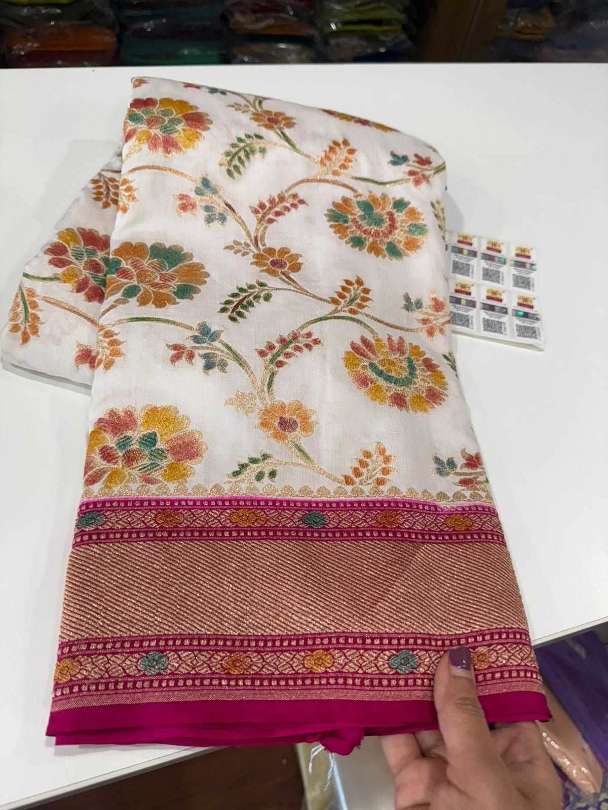 Pure Banarasi moonga silk sarees
