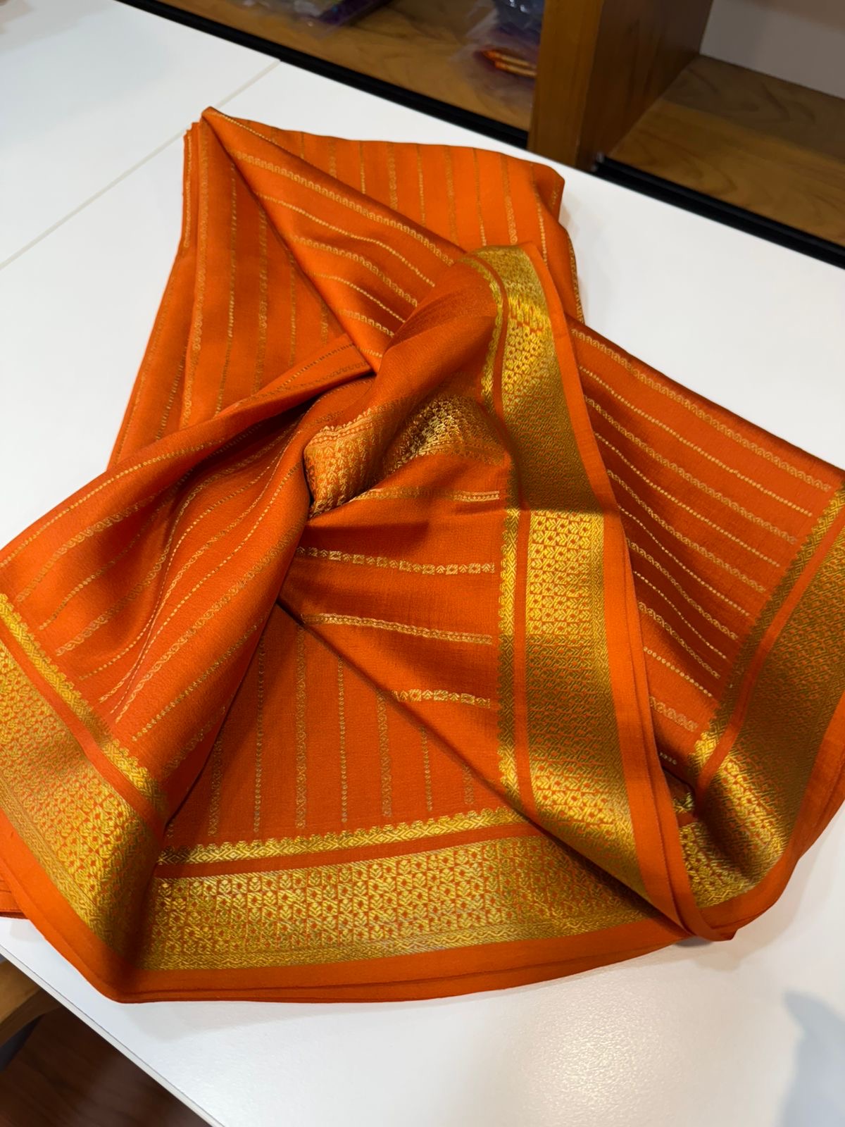 Mysore silk sarees self pattern