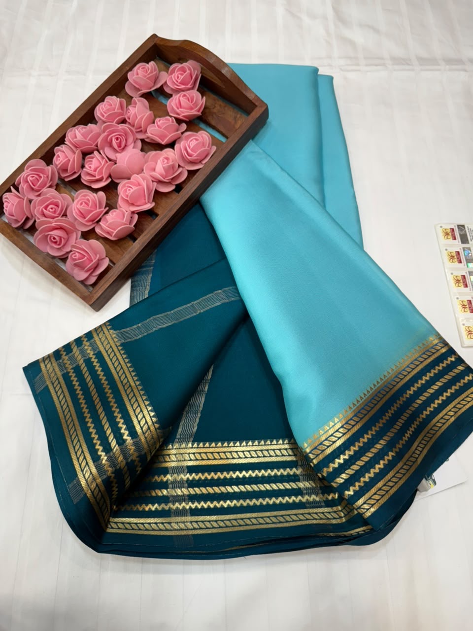 Mysore silk sarees light weight pattern