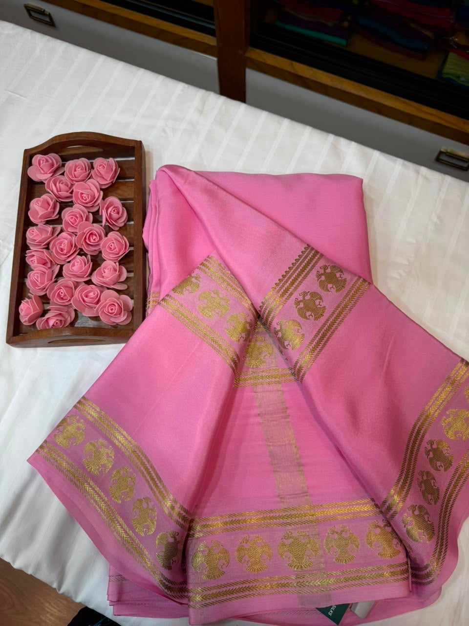 Mysore silk sarees self pattern