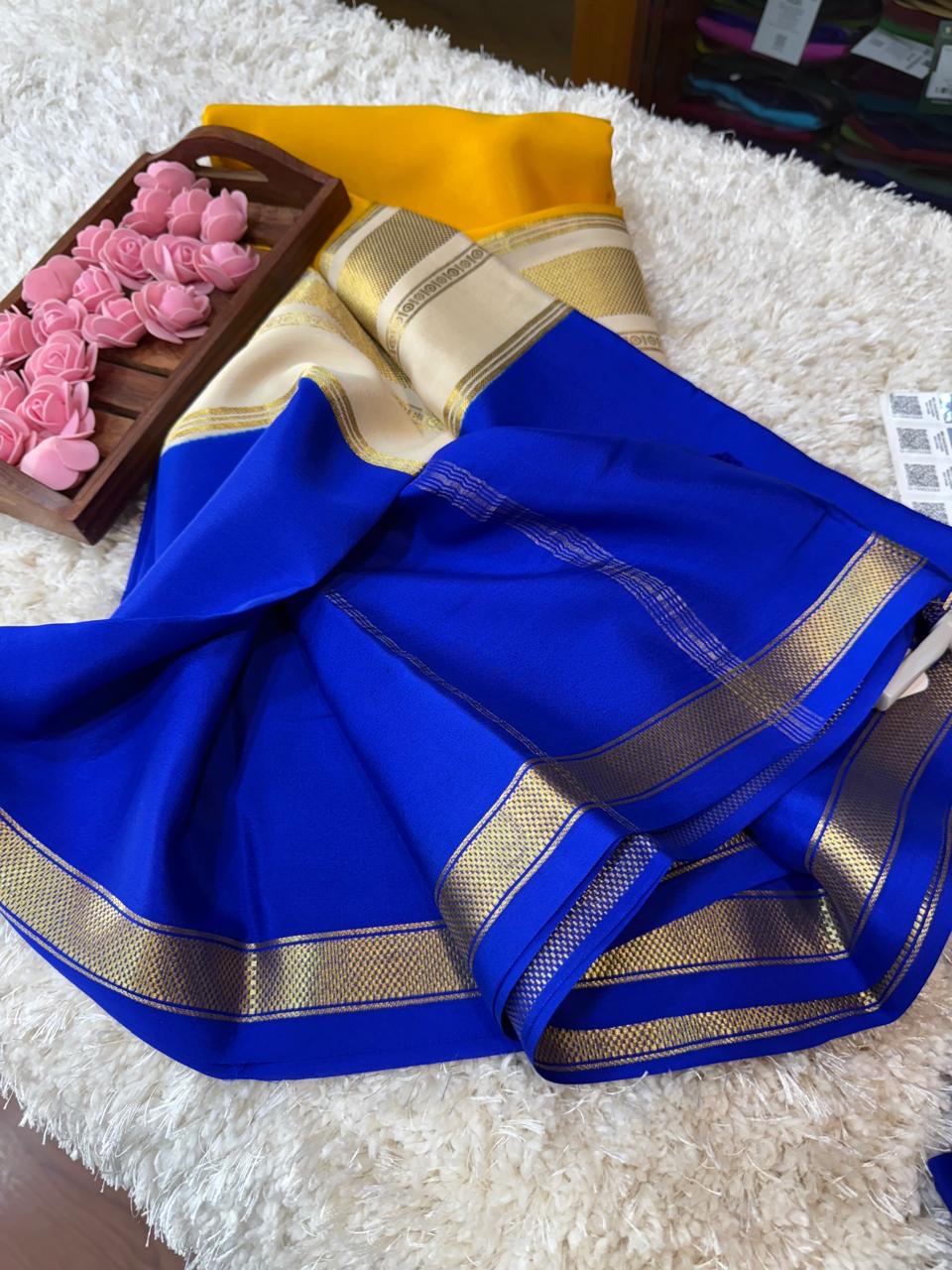 Mysore silk sarees 3D pattern