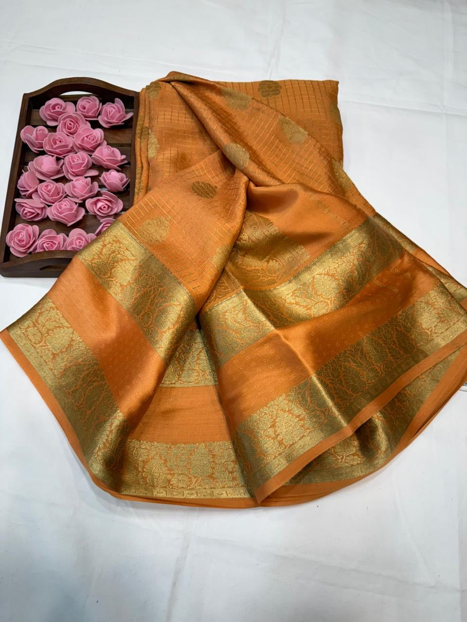 Mysore silk sarees self pattern