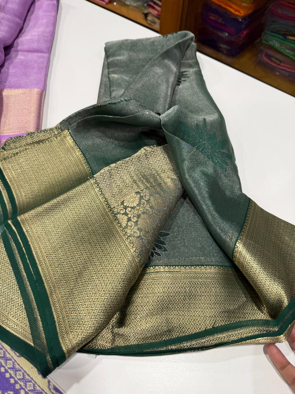 Tissue Brocade Mysore silk Saress