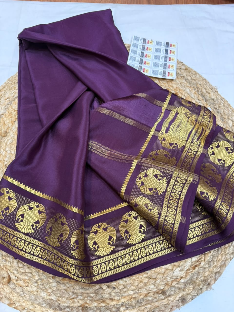 Mysore silk sarees self pattern