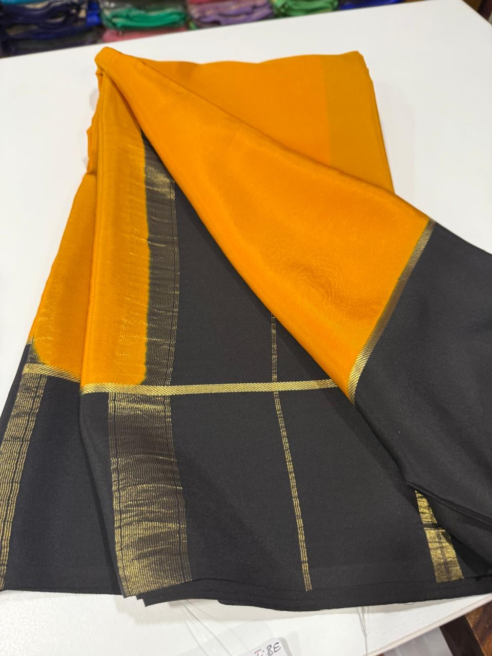 Pure Zari Mysore silk saeee
