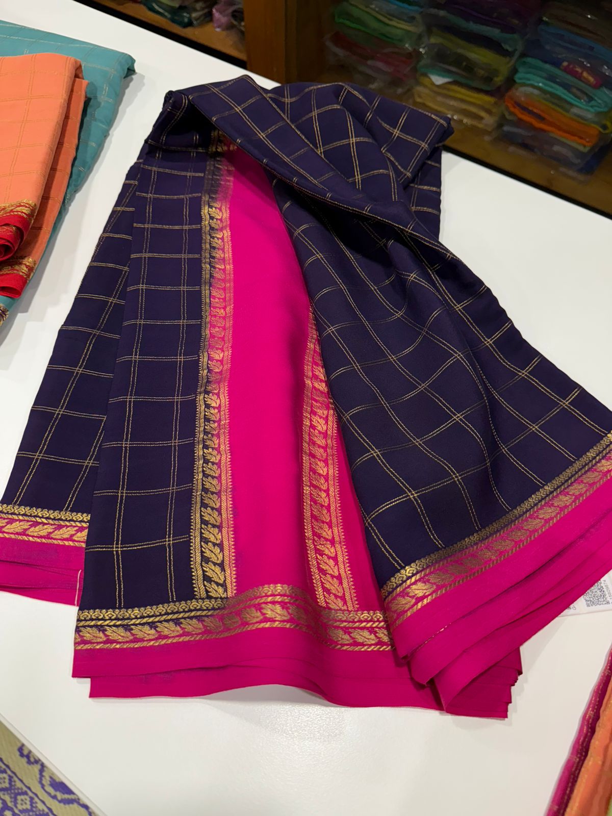 Pure Zari Mysore silk saree