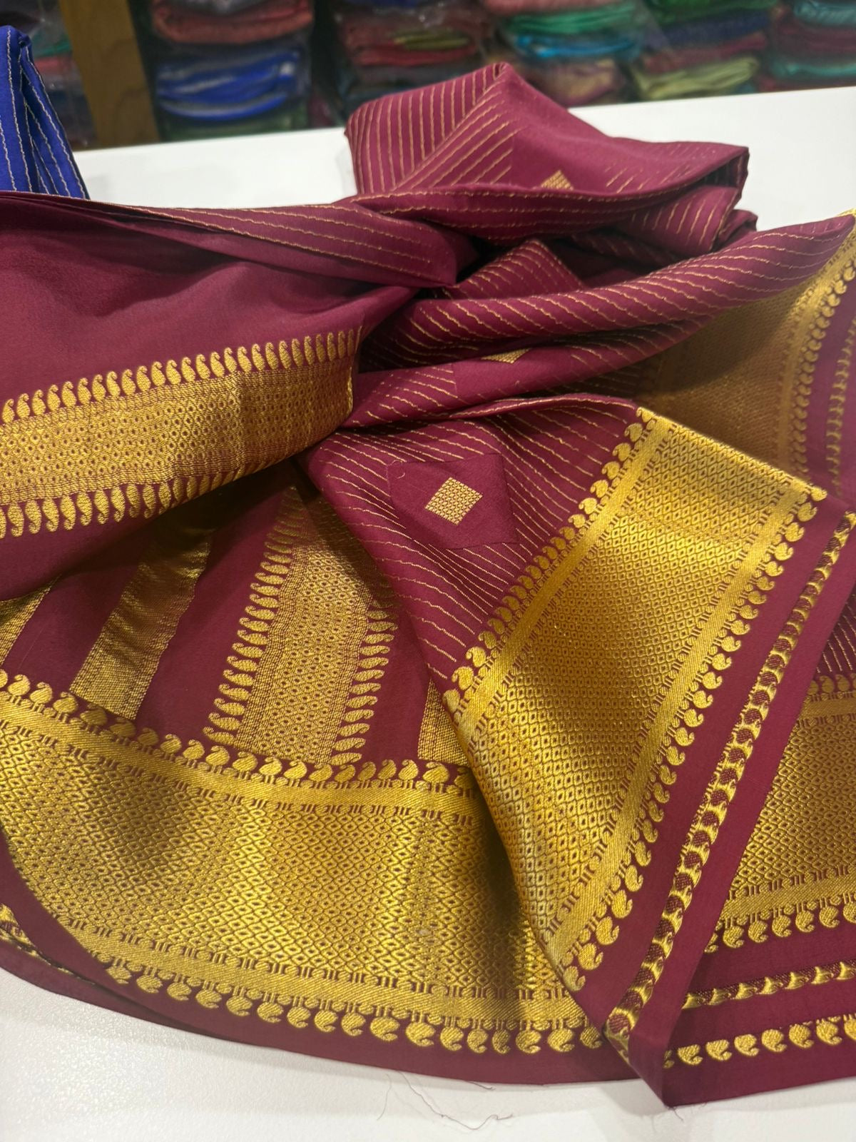 Excluive pattern mysore silk sarees with elegant color combinations