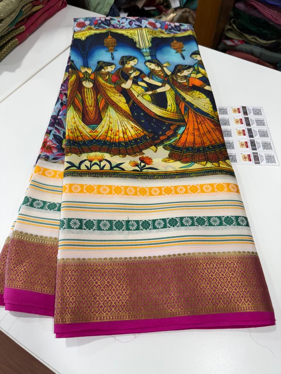 😍Digital print mysore silk sarees 😍