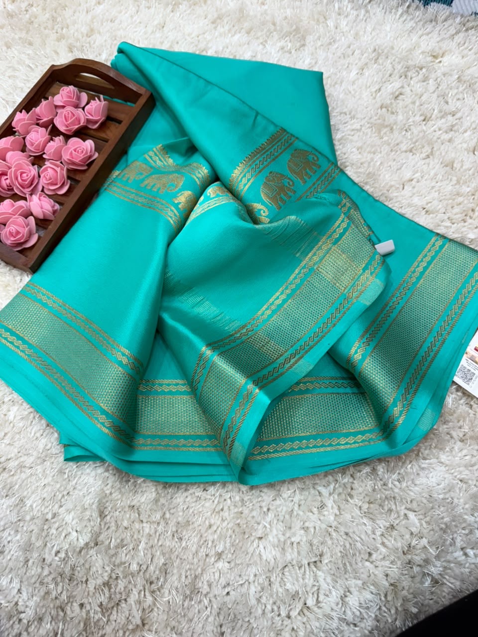 Mysore silk sarees self pattern